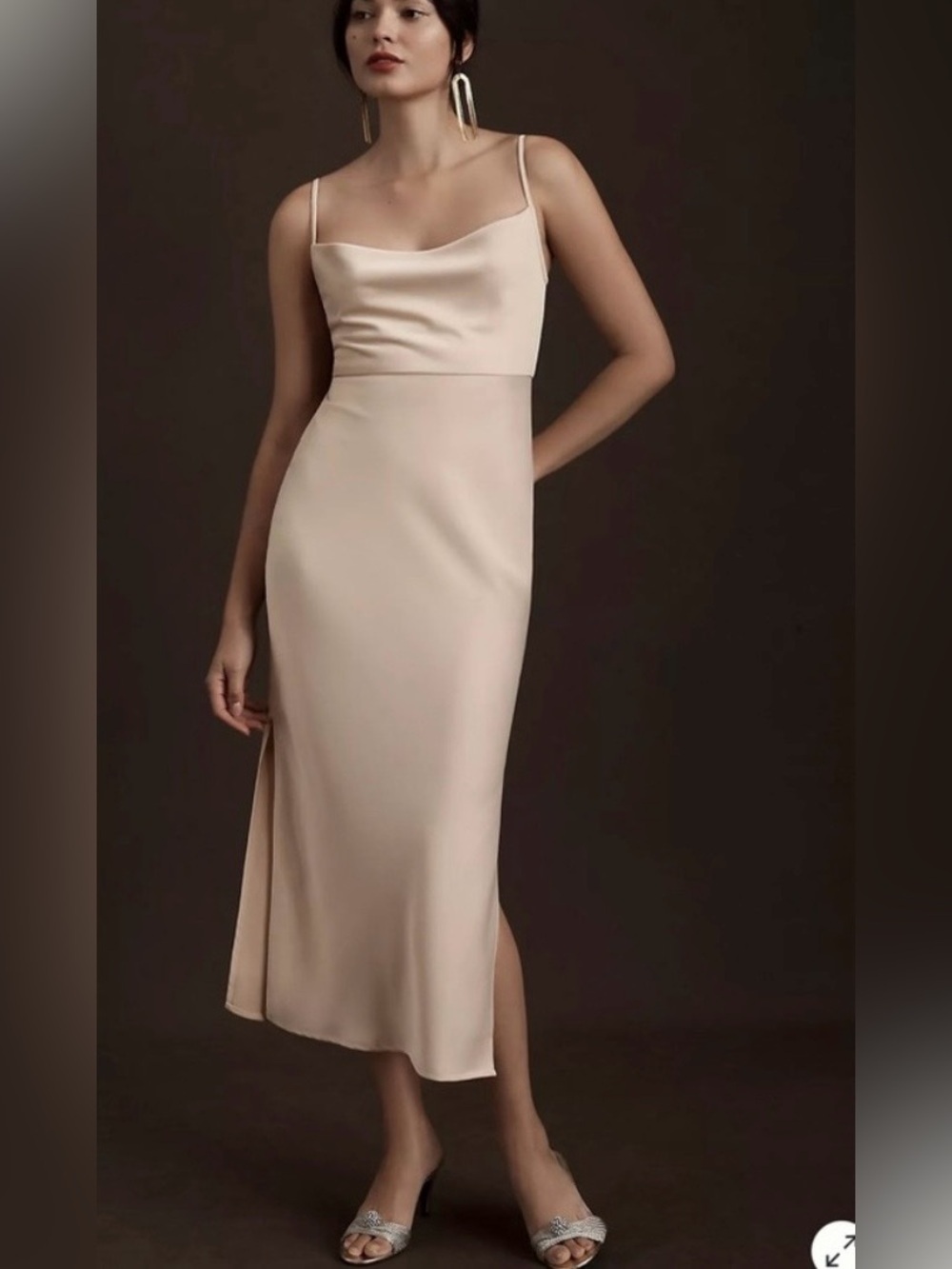 Sachin + Babi Nude Midi Slip Dress